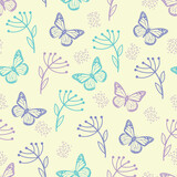 butterfly seamless vector design pattern
