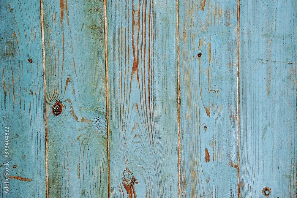 Vintage wooden blue background, old, planks, texture - obrazy, fototapety, plakaty 