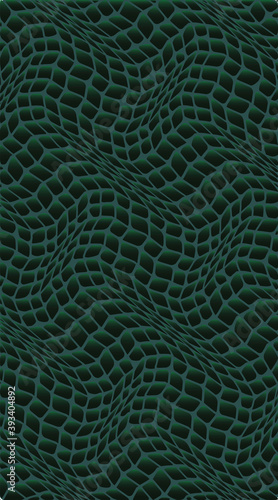 Waves surface. Abstract 3d illusions. Pattern or background with wavy distortion effect