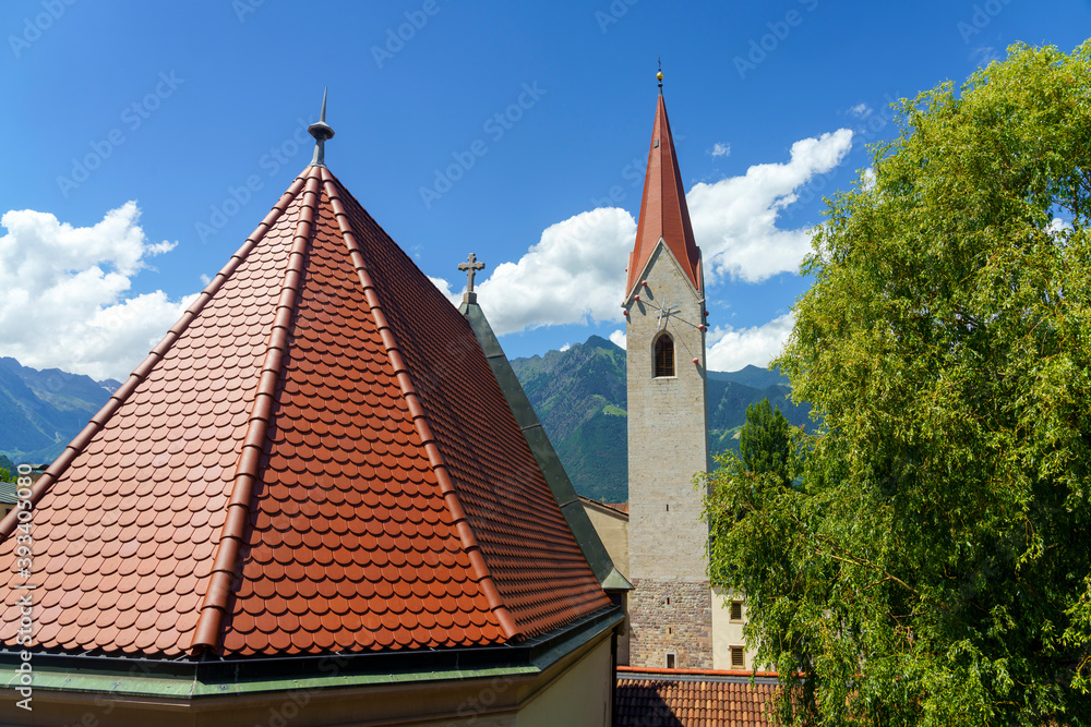 Fototapeta premium Historic church in Merano, Italy