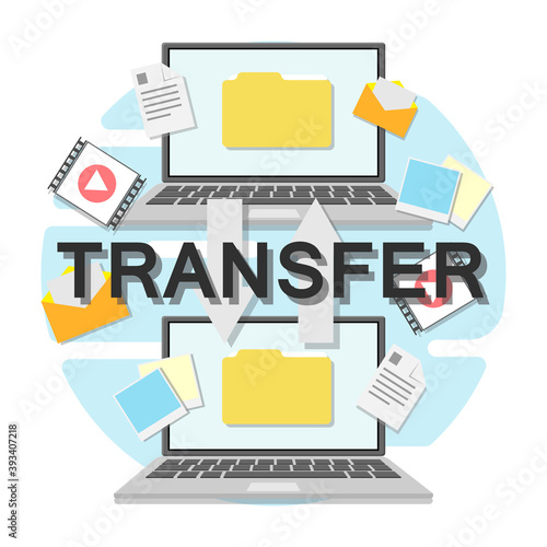 File transfer between two laptops.