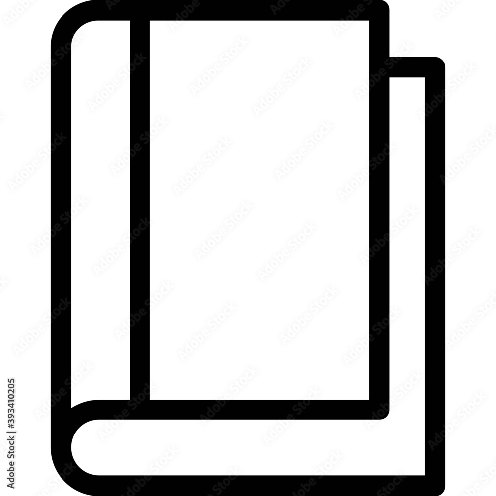 A simple closed book cover with plain texture line vector icon
A simple closed book cover with plain texture line vector icon