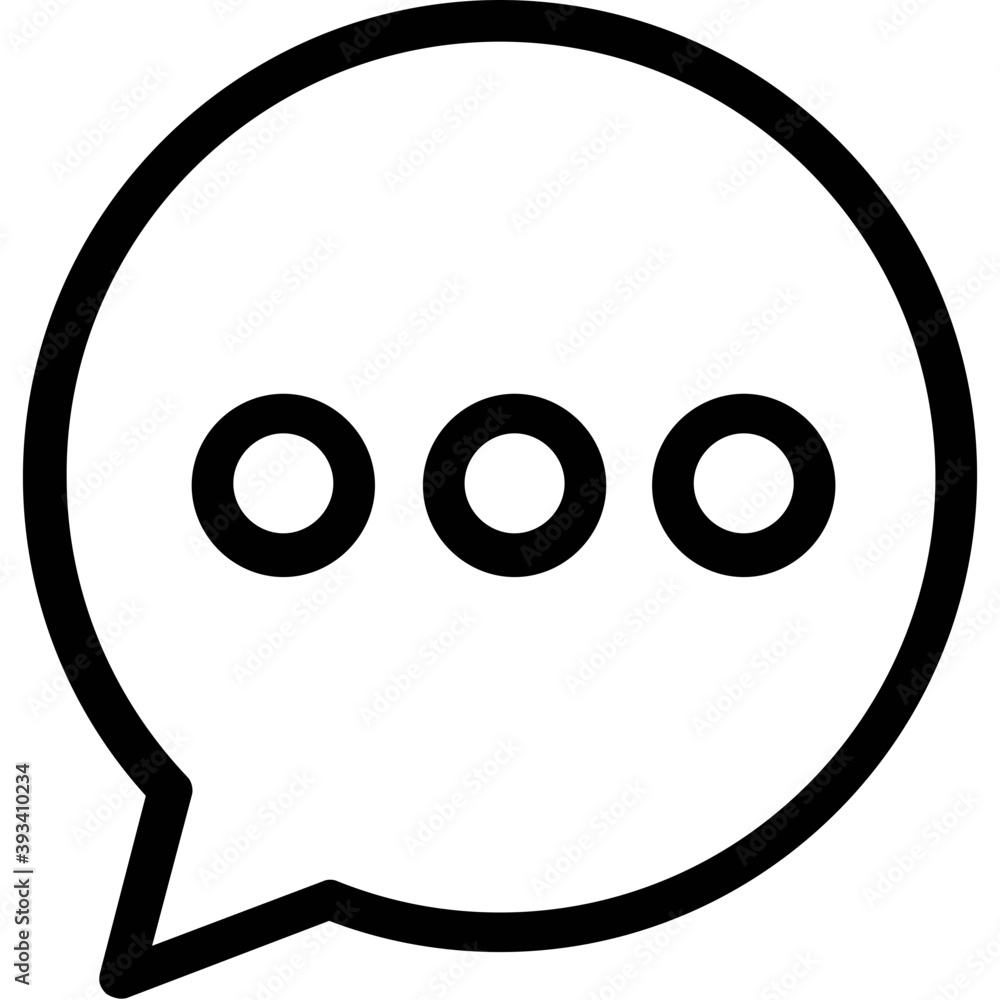 Chat bubbles, a sign used in line icon
Chat bubbles, a sign used in line icon