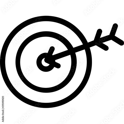 
Target line vector icon 
