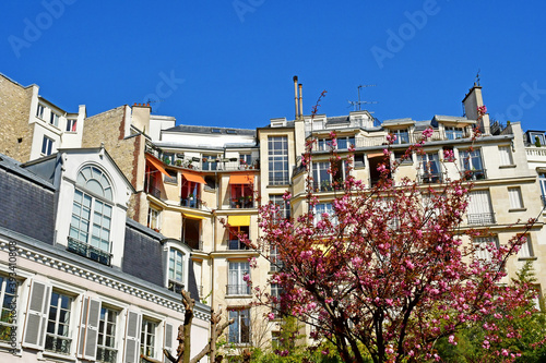 Paris; France - march 31 2019 : Ranelagh street photo