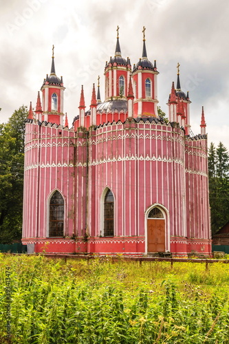 Neo-Gothic Church of the Transfiguration of the Lord in the village of Krasnoe, Tver Region photo