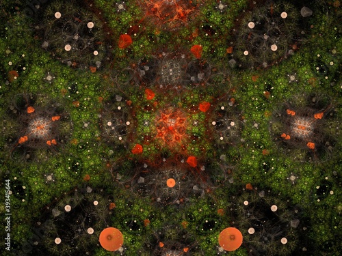 Imaginatory fractal background Image