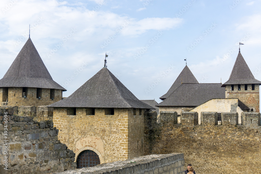 Beautiful view of The Khotyn Fortress. One of seven wonders of Ukraine. Beautiful view of The Khotyn Fortress. One of seven wonders of Ukraine.