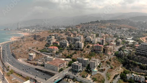 Drone shots of Dbayeh, Lebanon photo