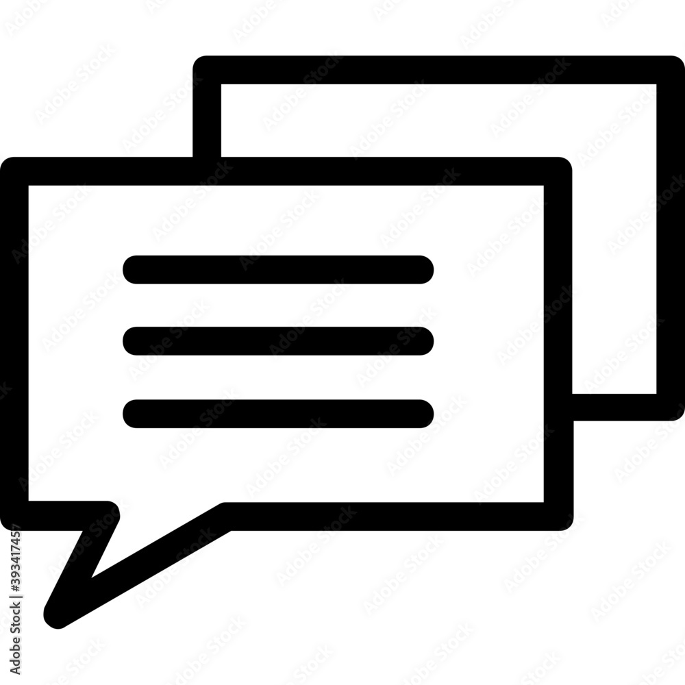 Chat Bubble Line Vector Icon
Chat Bubble Line Vector Icon