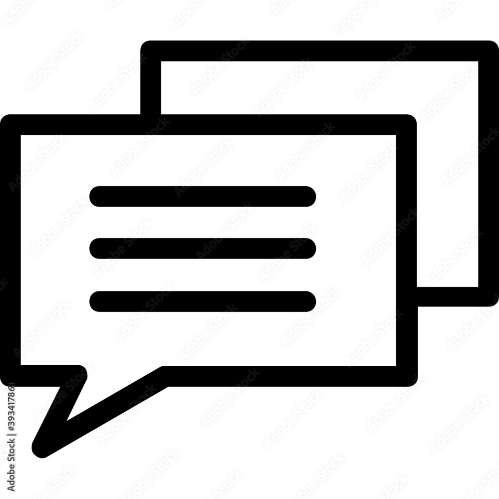 Chat Bubble Line Vector Icon
Chat Bubble Line Vector Icon