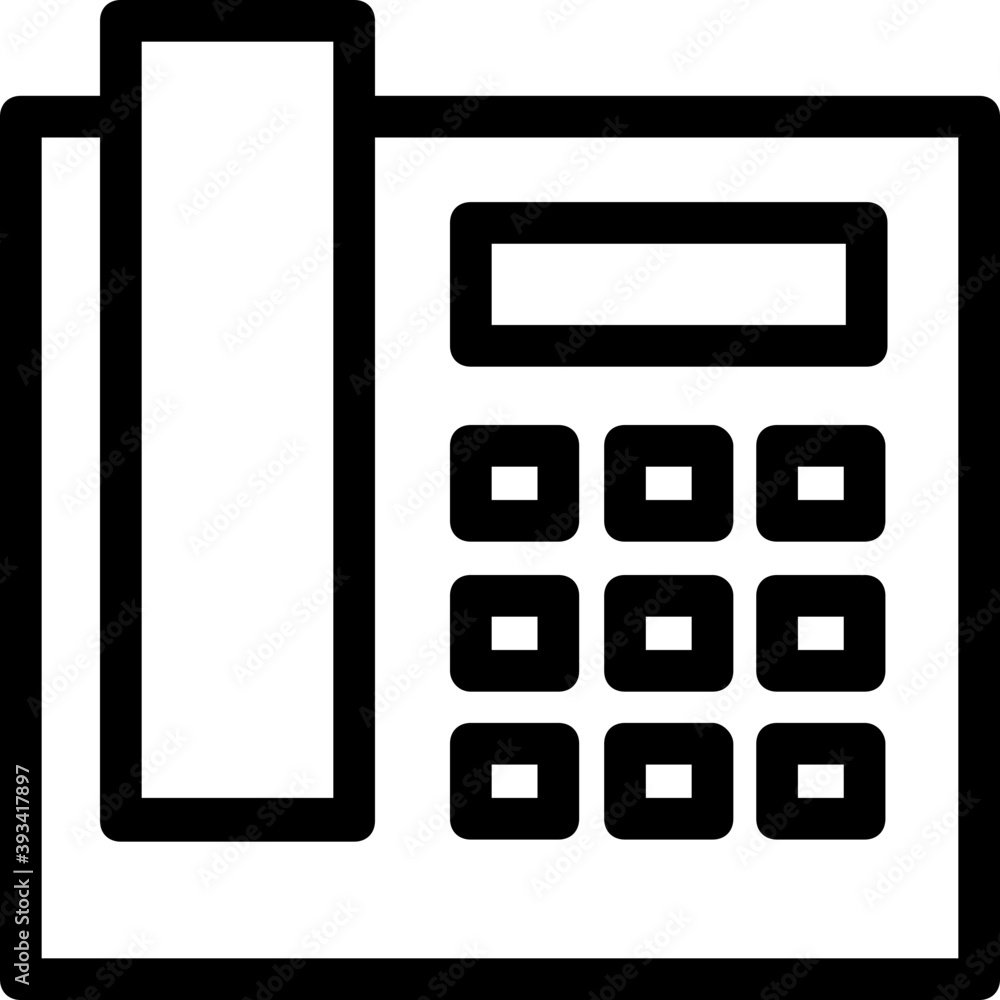 Landline Line Vector Icon
Landline Line Vector Icon