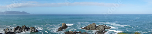 view of the wild Galician coast and cliffs at Loiba