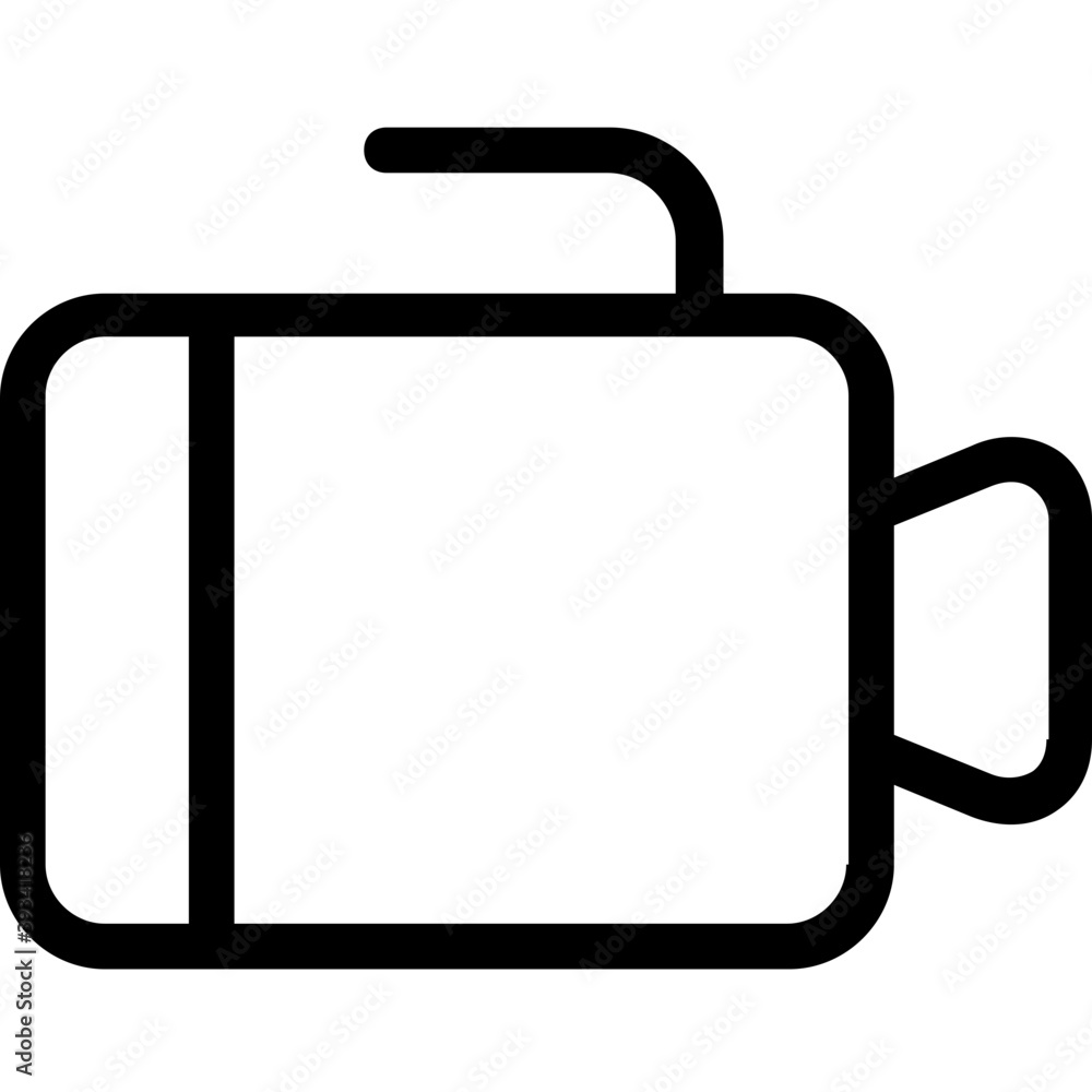 
Movie Camera Line Vector Icon
