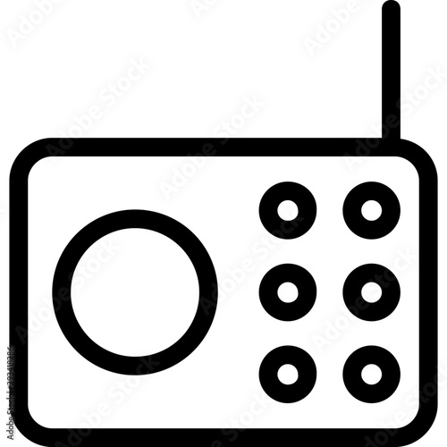 
Radio Line Vector Icon
