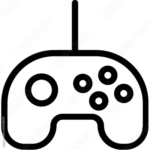 
Joypad Line Vector Icon
