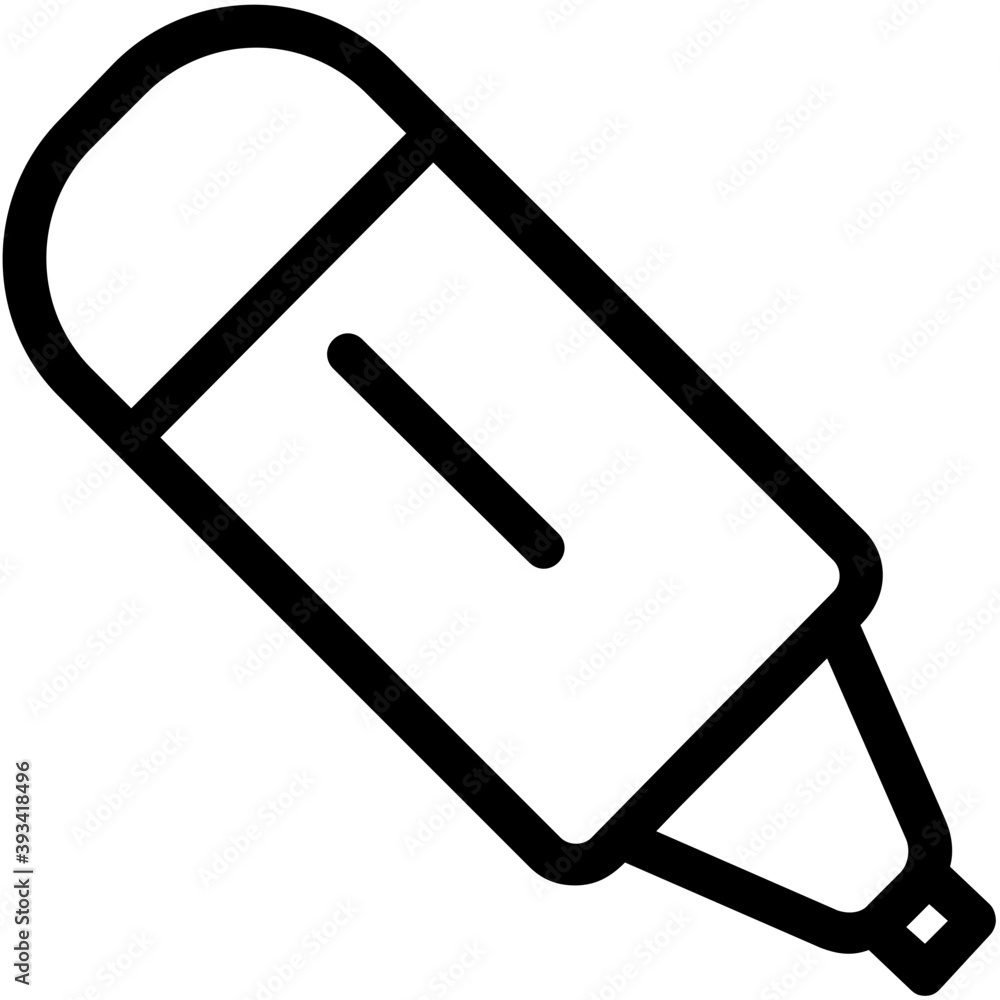 Highlighter Line Vector Icon
Highlighter Line Vector Icon