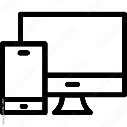 
Adaptive Line Vector Icon
