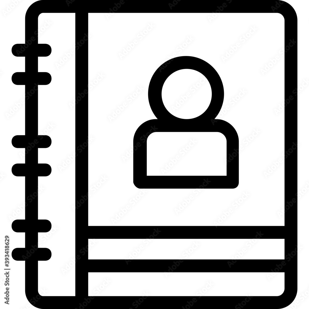 Diary Line Vector Icon
Diary Line Vector Icon