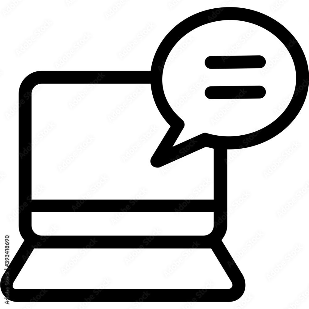 Chat Bubble Line Vector Icon
Chat Bubble Line Vector Icon