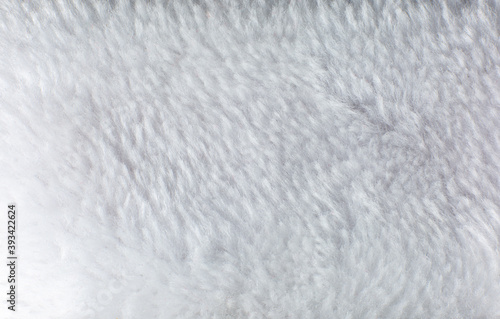 White cotton towel or carpet.fluffy texture background. Close up photo.