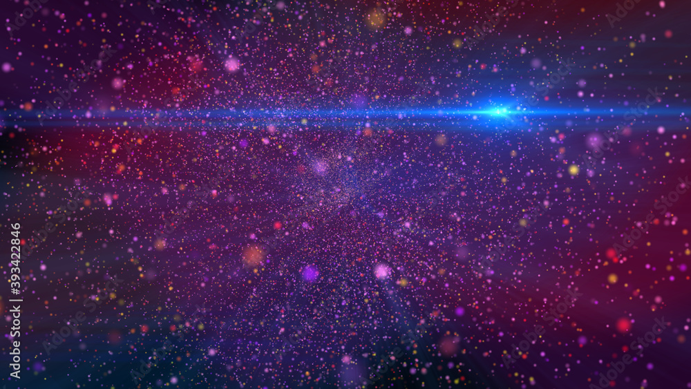 Obraz premium space star ray nebula illustration