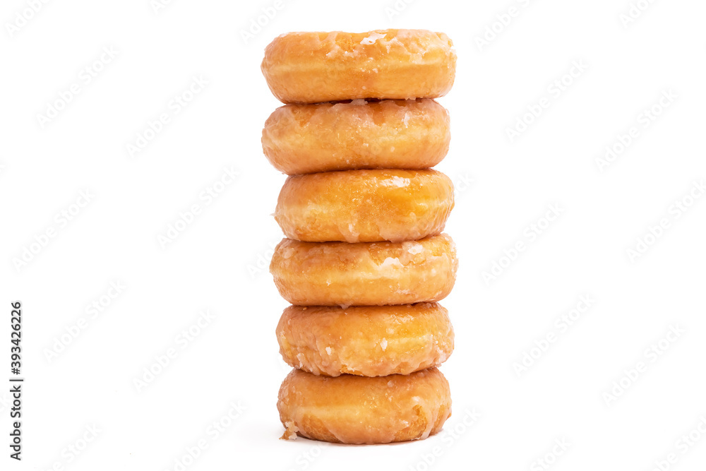 fresh donuts isolated on white background fresh donuts isolated on white background