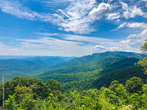 views from moutains in Asheville North Carolina © Lushero