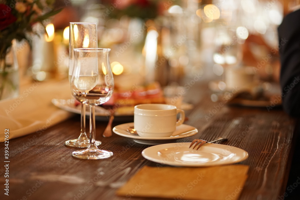 Naklejka premium Tischdeko 