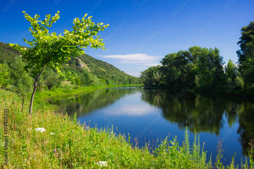 Lake Kamennoye (Stone Lake) in the Zhiguli Mountains, the Middle Volga region, Russia. Lake Kamennoye (Stone Lake) in the Zhiguli Mountains, the Middle Volga region, Russia.