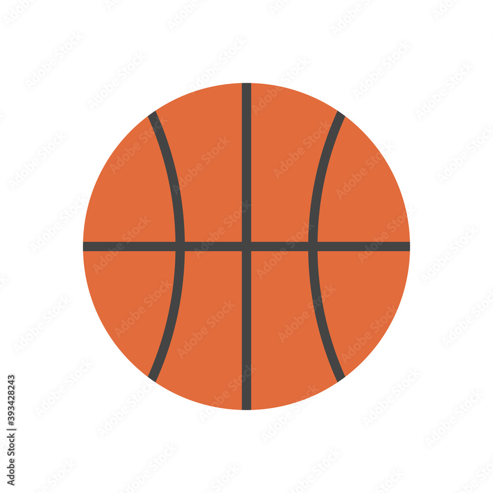 Basketball icon flat. Vector illustration. Basketball icon flat. Vector illustration.