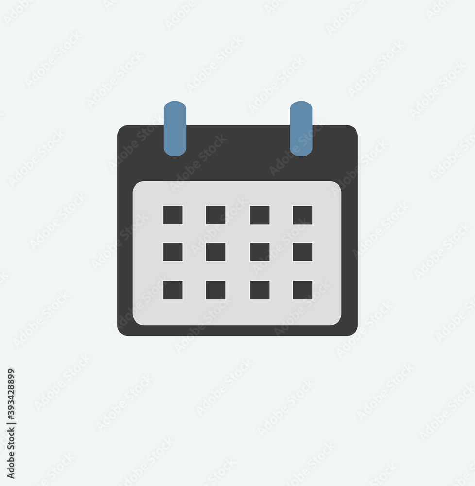 Flat Calendar Vector. Concept of time, planning process and organization.
Flat Calendar Vector. Concept of time, planning process and organization.