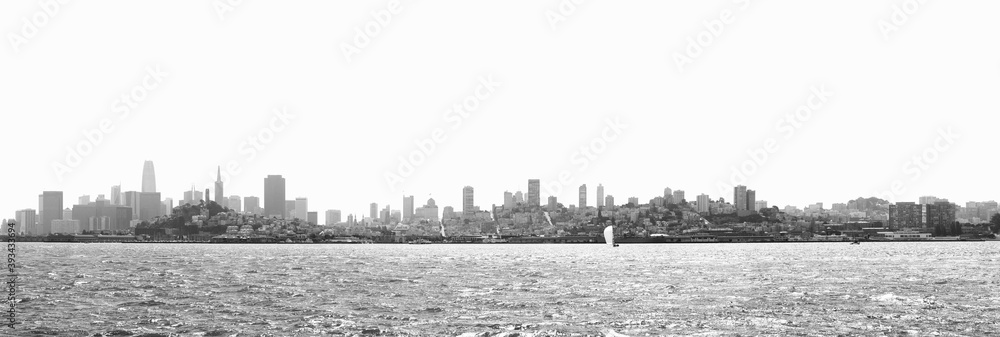 Waterfront with cityscape in background at San Francisco, California, USA Waterfront with cityscape in background at San Francisco, California, USA