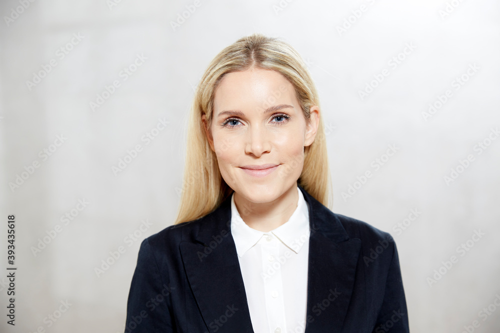 Portrait of smiling blond businesswoman Portrait of smiling blond businesswoman