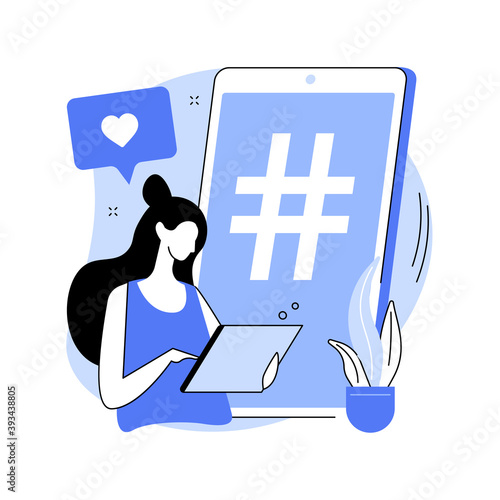 Cross-posting abstract concept vector illustration. Digital marketing, online platform, post planner, social media cross posting, link sharing, smm, repost, post promotion abstract metaphor.