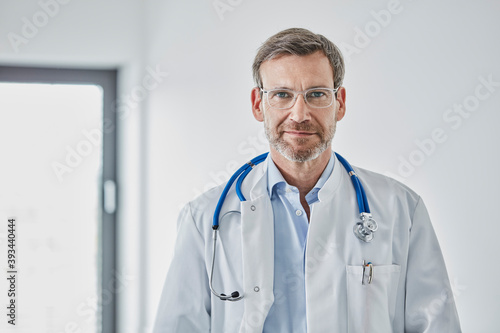 Internist with stethoscope photo
