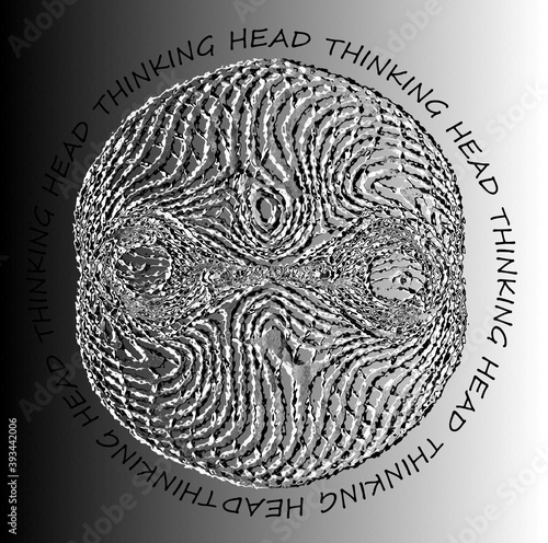 thinking head myśląca głowa mózg