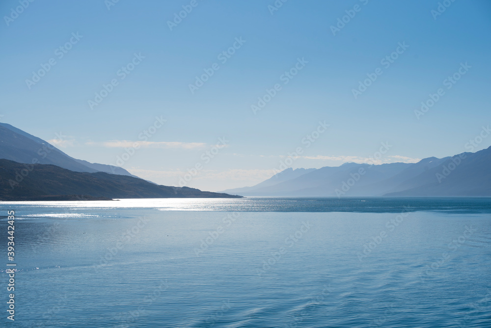 The southern coast of Chile presents a large number of fjords and fjord-like channels from the latitudes of Cape Horn The southern coast of Chile presents a large number of fjords and fjord-like channels from the latitudes of Cape Horn