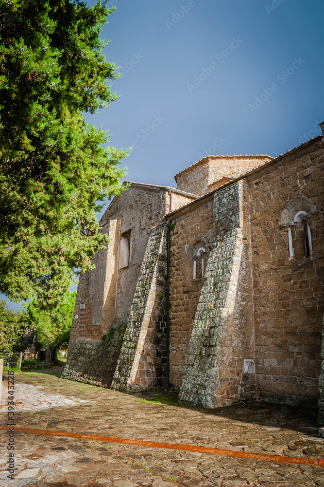 The ancient village of Sovana in Tuscany, Italy