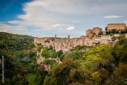 The ancient village of Pitigliano in Tuscany  Italy