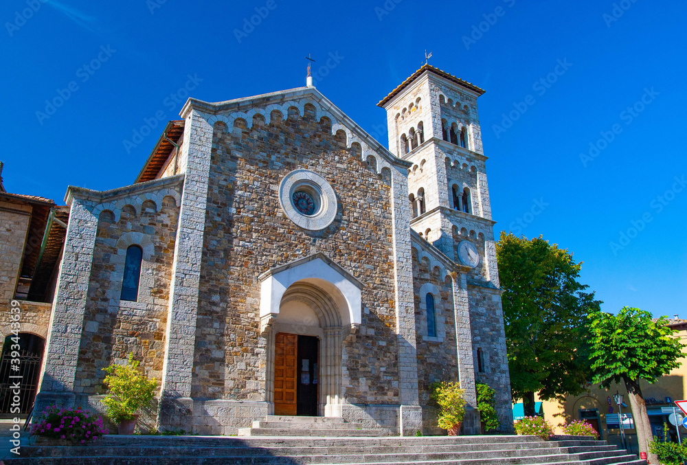 The old church of Castellina in Chianti, Tuscany, Italy
