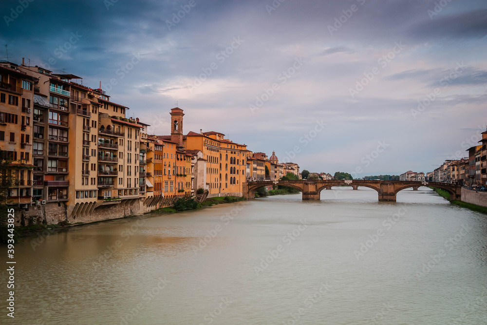 Bridge over the river Arno in Florence, Tuscany, Italy