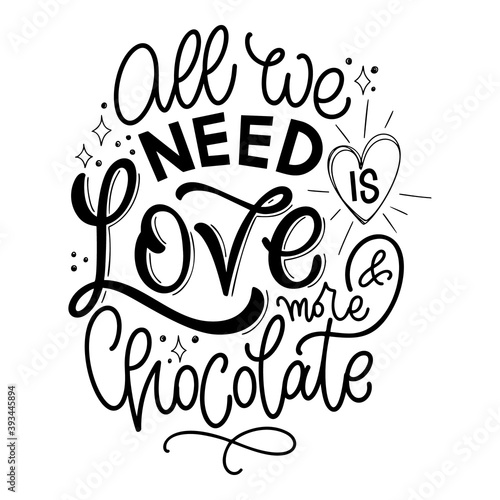 Chocolate hand lettering quote. Warm Christmas winter word composirion. Vector design elements for t-shirts, bags, posters, cards, stickers and menu