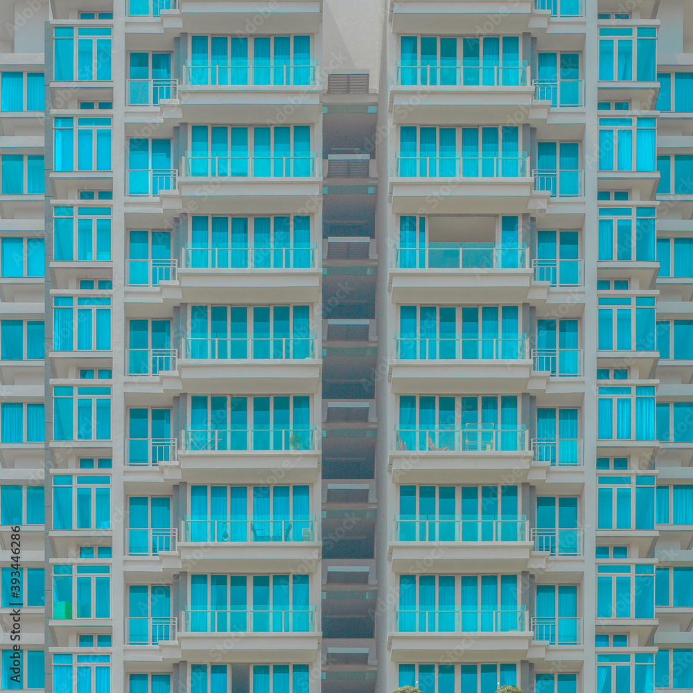 Full frame shot of modern building Full frame shot of modern building