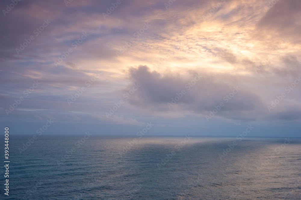 Amazing low cloud formation at sunset over the ocean in Western Australia Amazing low cloud formation at sunset over the ocean in Western Australia