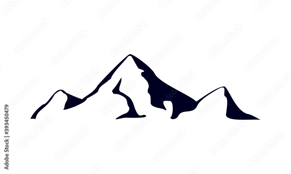 Mountain illustration vector icon