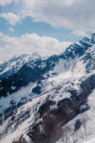 Wallpaper Mural Mountain winter landscape. Torontodigital.ca