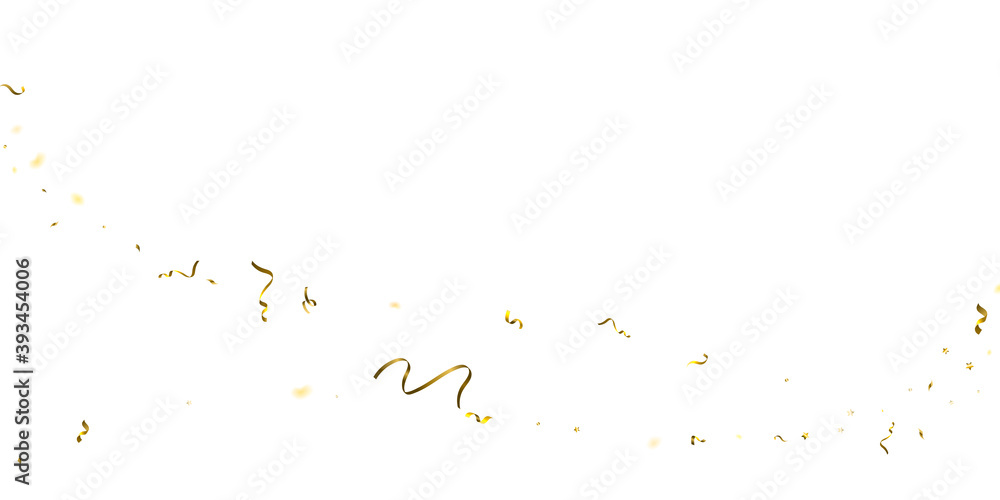 Holiday Serpentine. Gold Foil Streamers Ribbons. Holiday Serpentine. Gold Foil Streamers Ribbons.