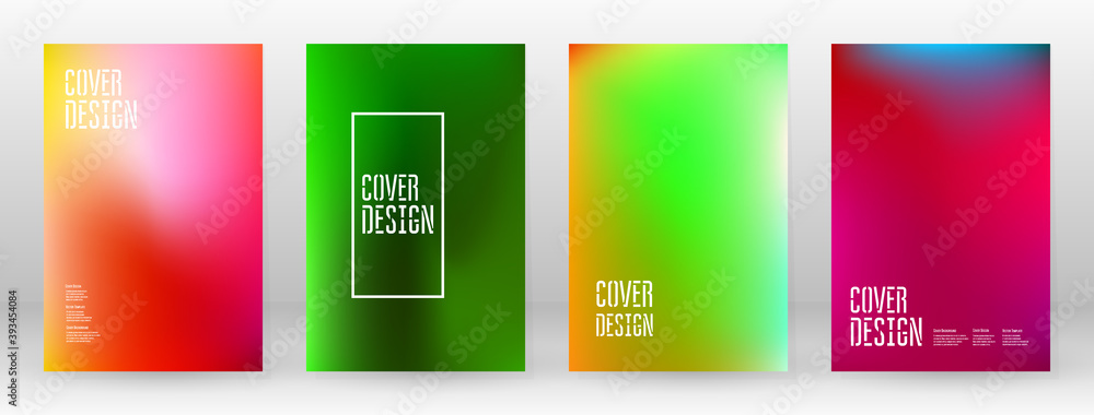 Fototapeta premium Pastel Soft. Rainbow Gradient Set Color Background