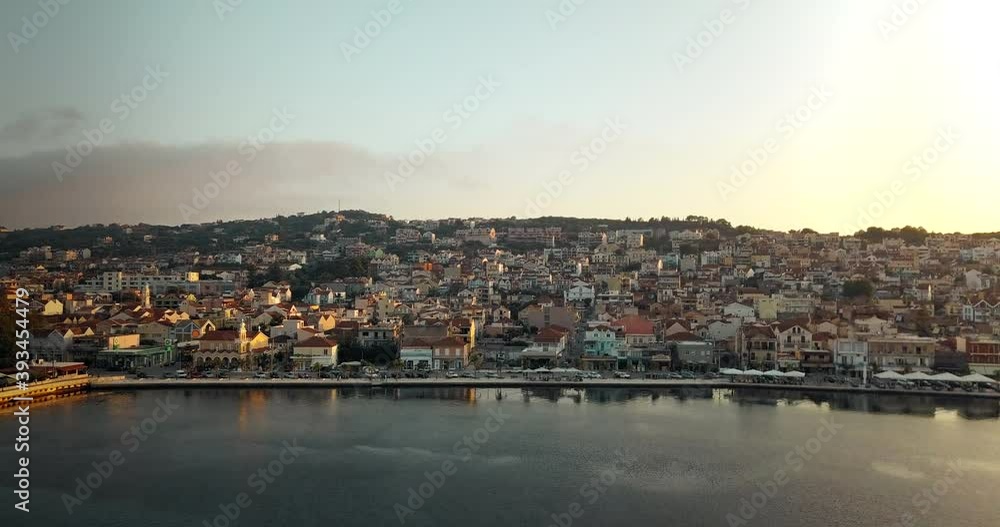 Aerial view of a small town Argostoli in Kefalonia Aerial view of a small town Argostoli in Kefalonia